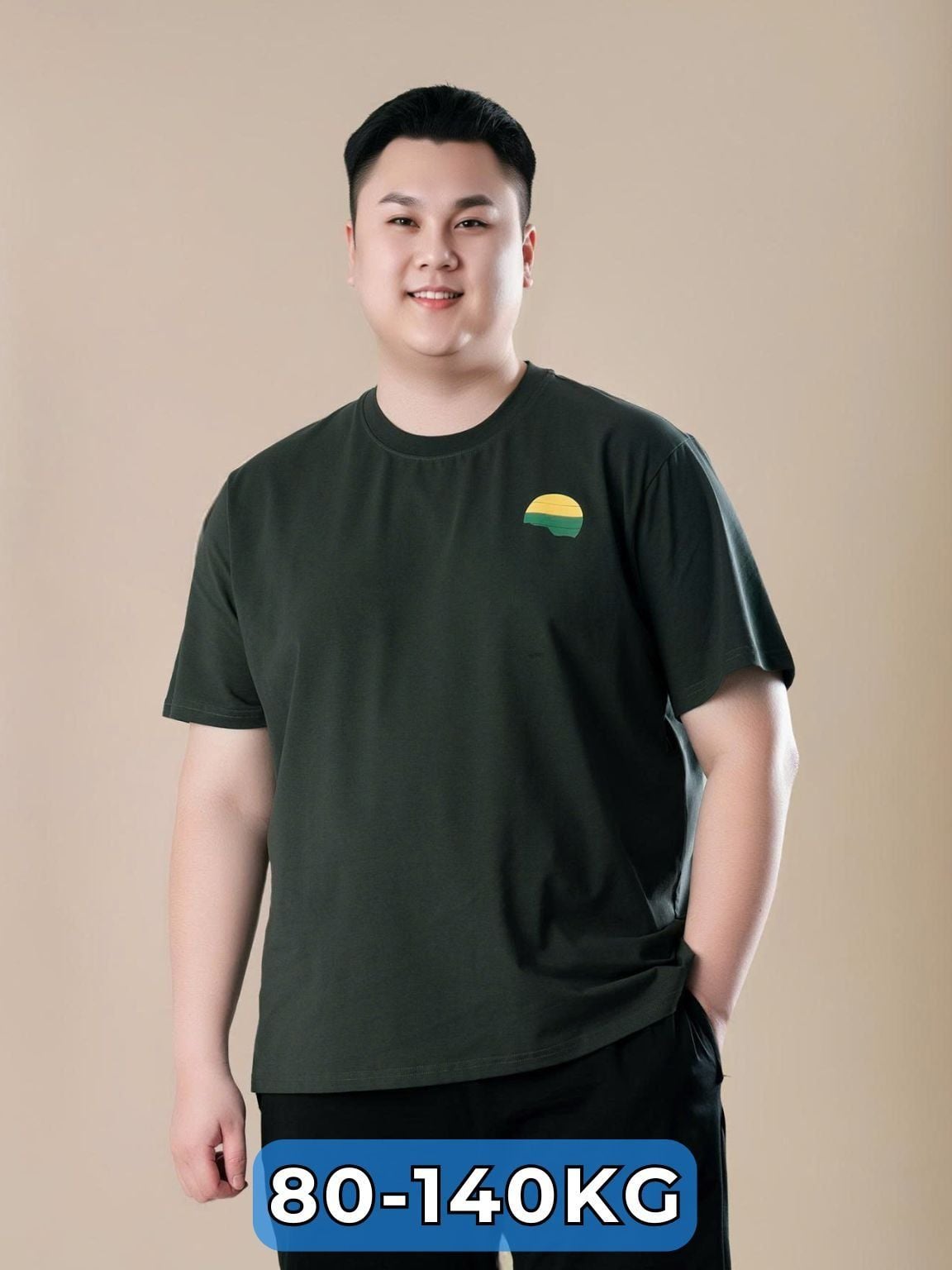 Áo Thun Xám D1 Big Size Nam