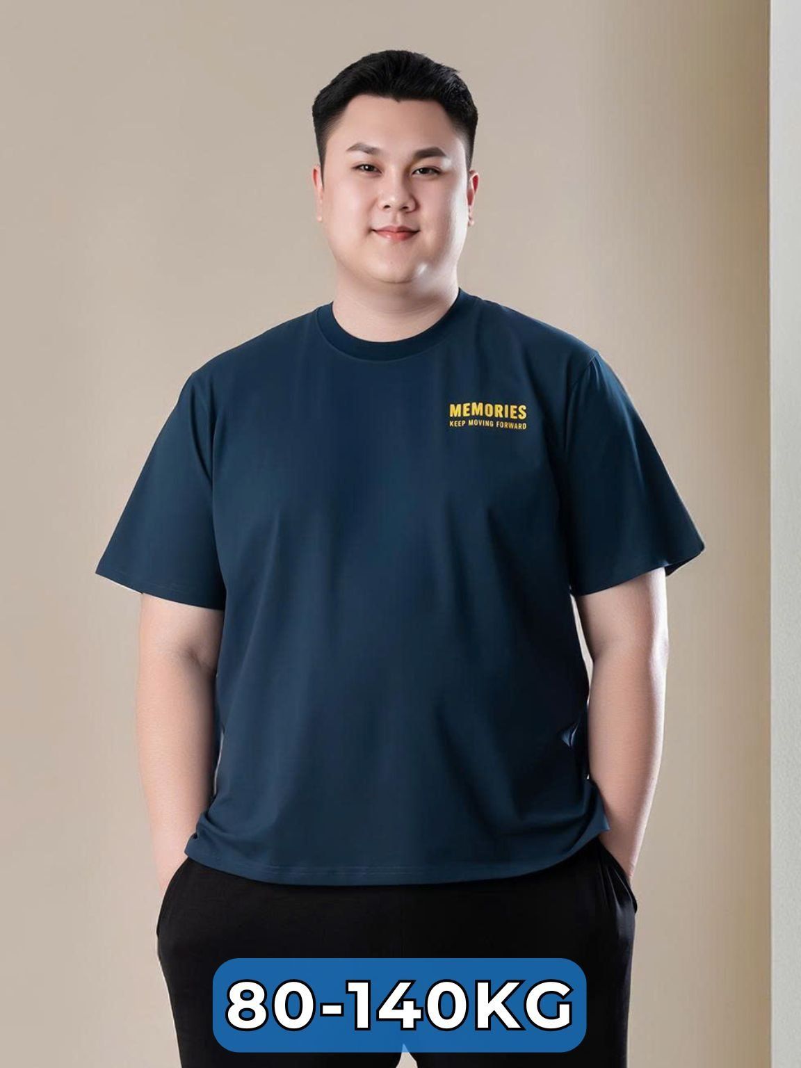 Áo Thun Xanh D2 Big Size Nam