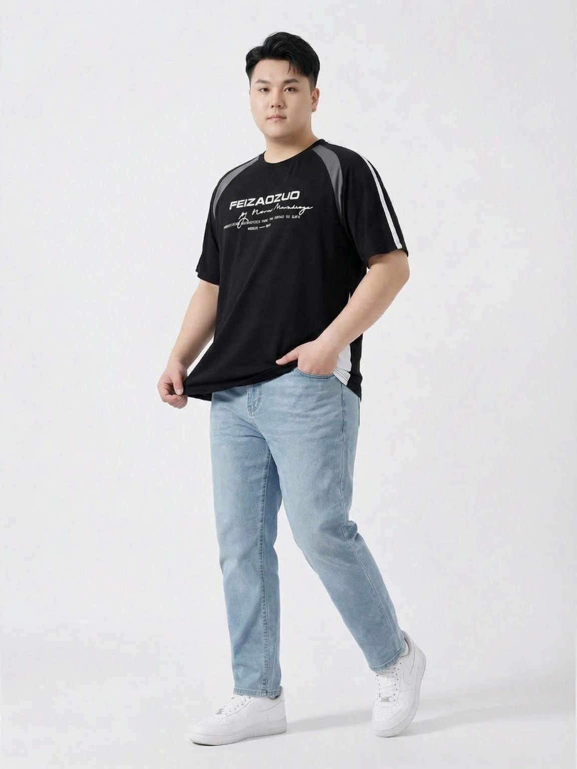 Áo Thun Đen A1 Big Size Nam