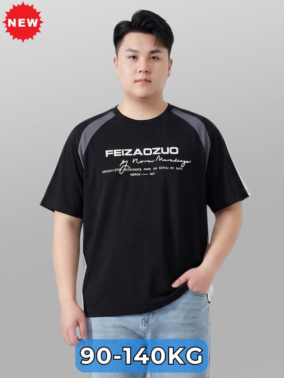 Áo Thun Đen A1 Big Size Nam