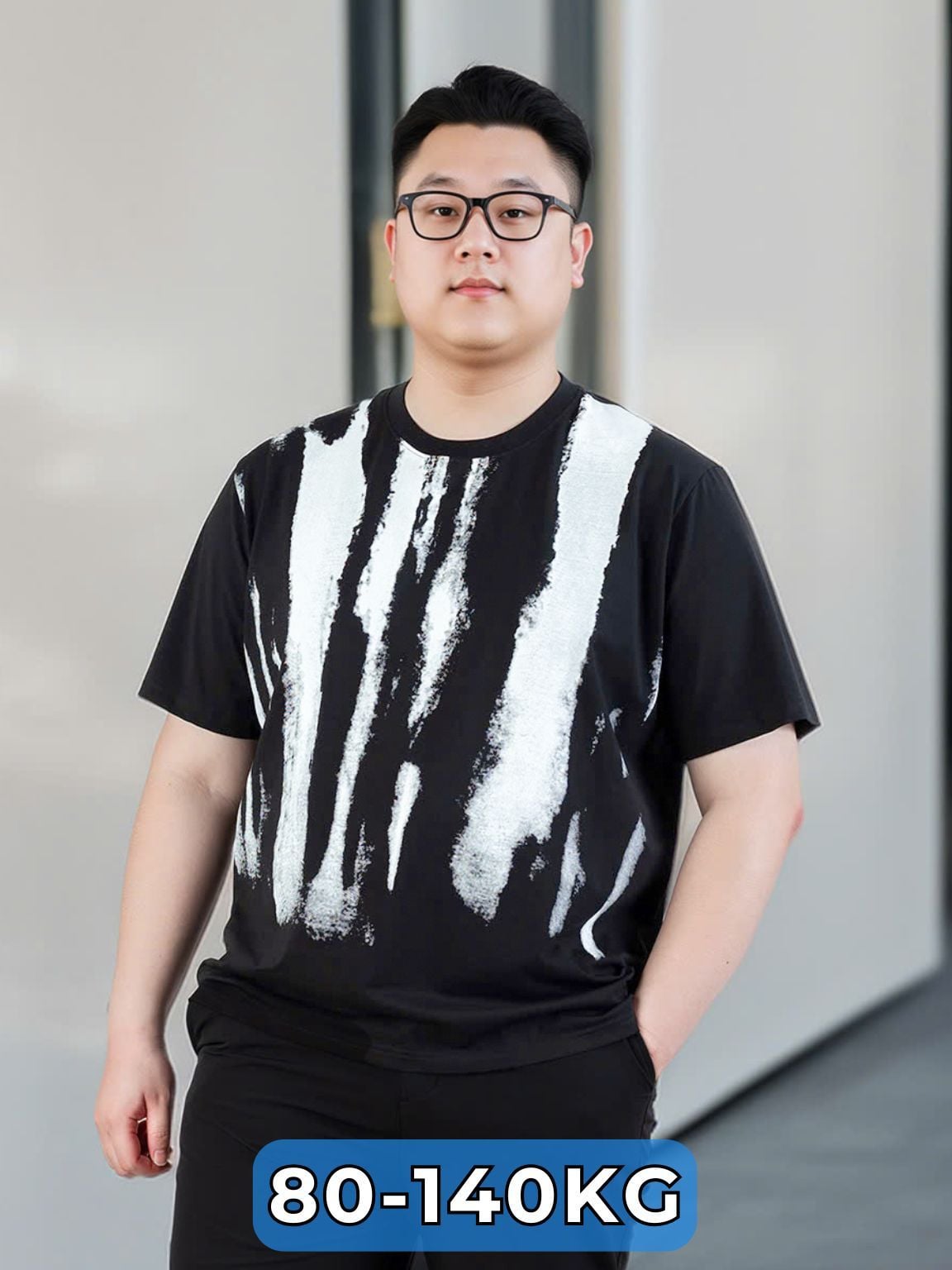 Áo Thun Đen In Big Size Nam