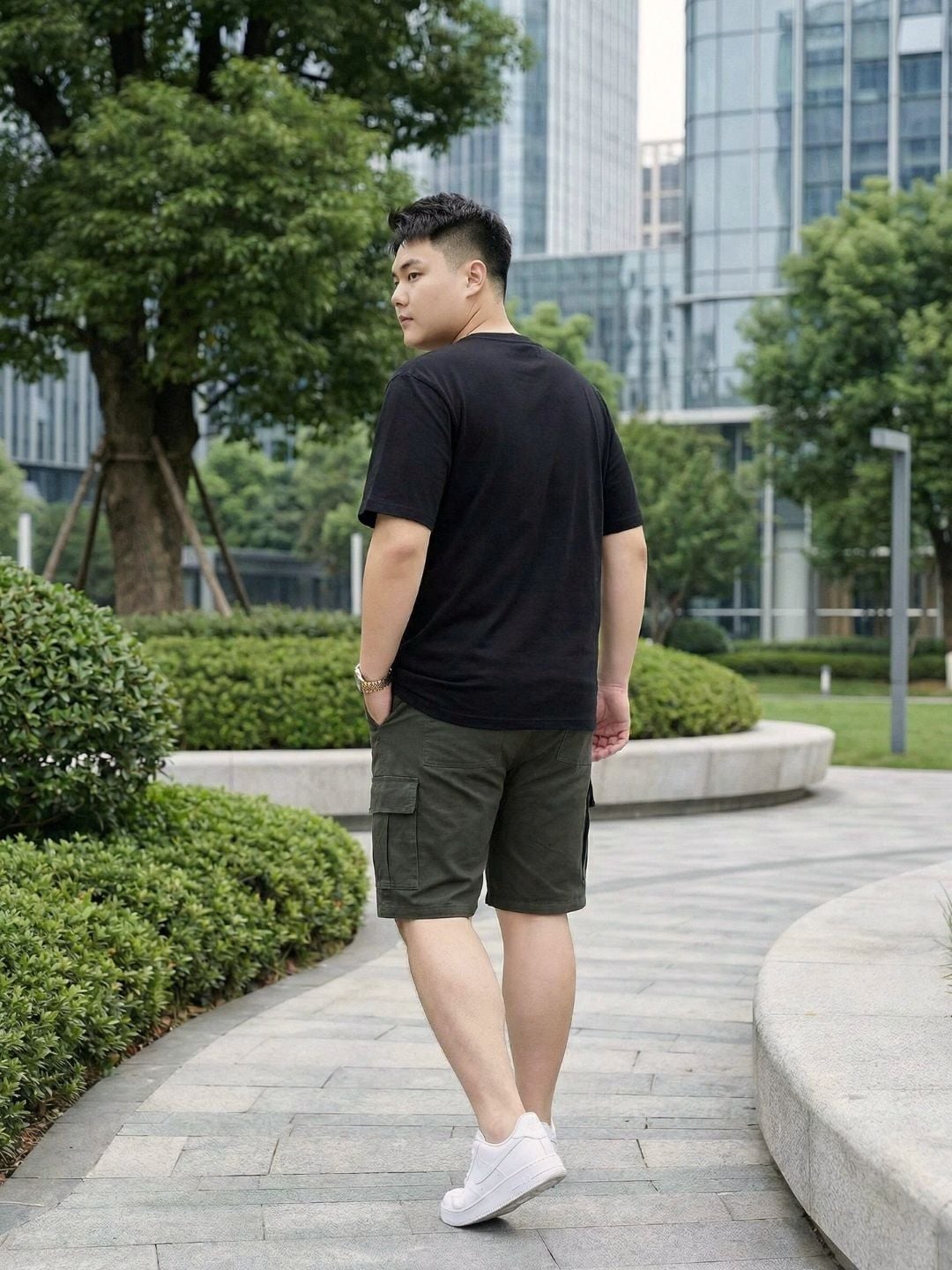 Áo Thun Đen Họa Tiết Big Size Nam