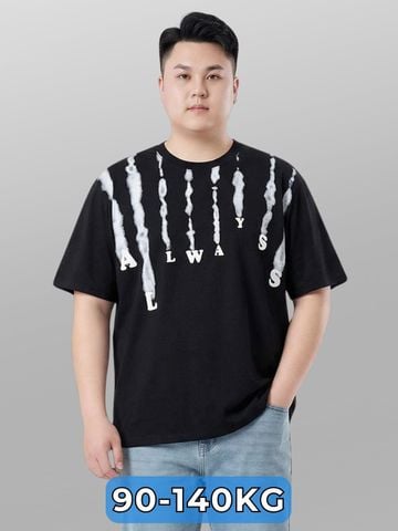 Áo Thun Đen Họa Tiết Big Size Nam
