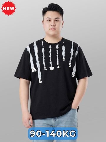 Áo Thun Đen Họa Tiết Big Size Nam