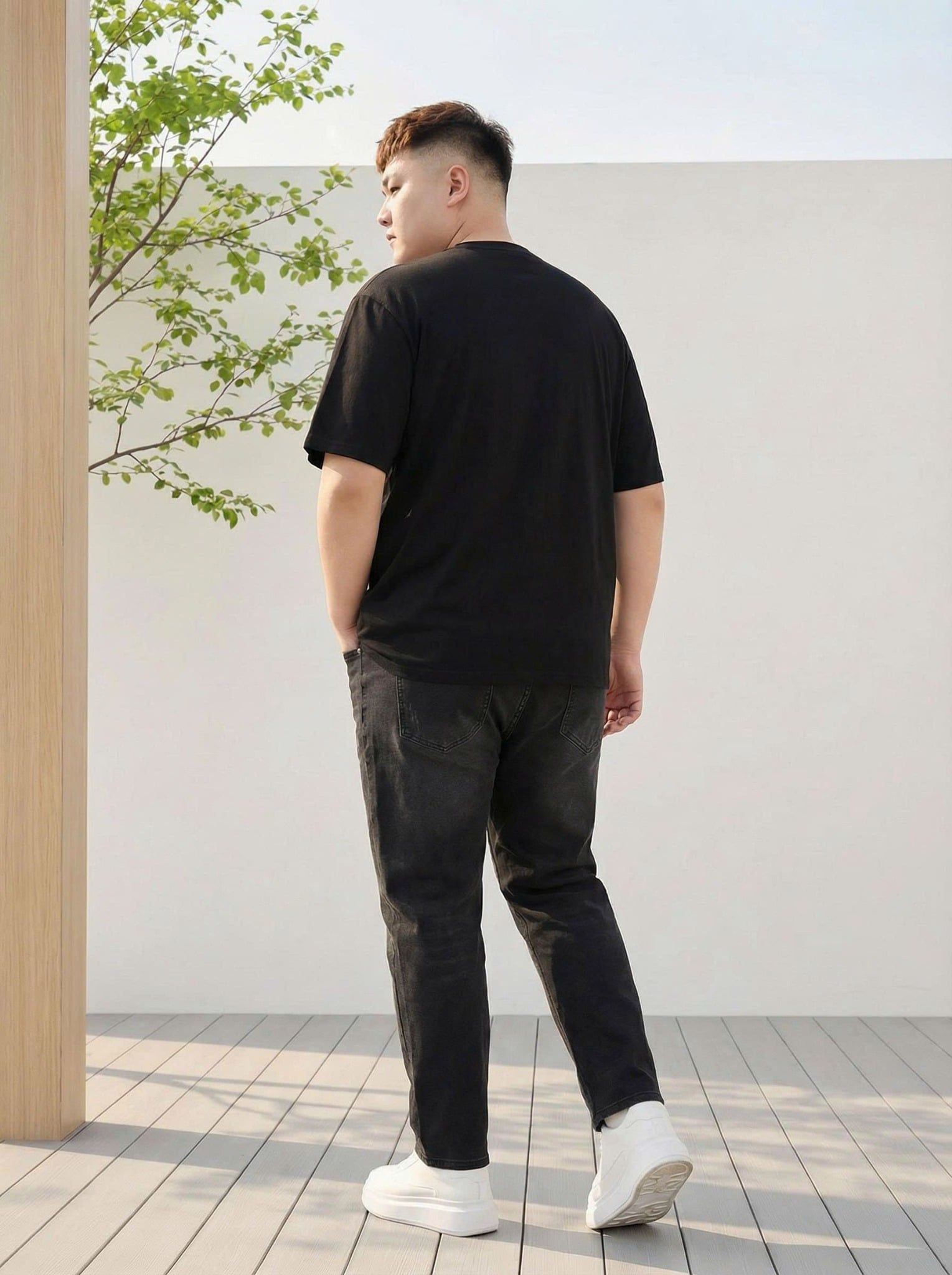 Áo Thun Đen In Big Size Nam