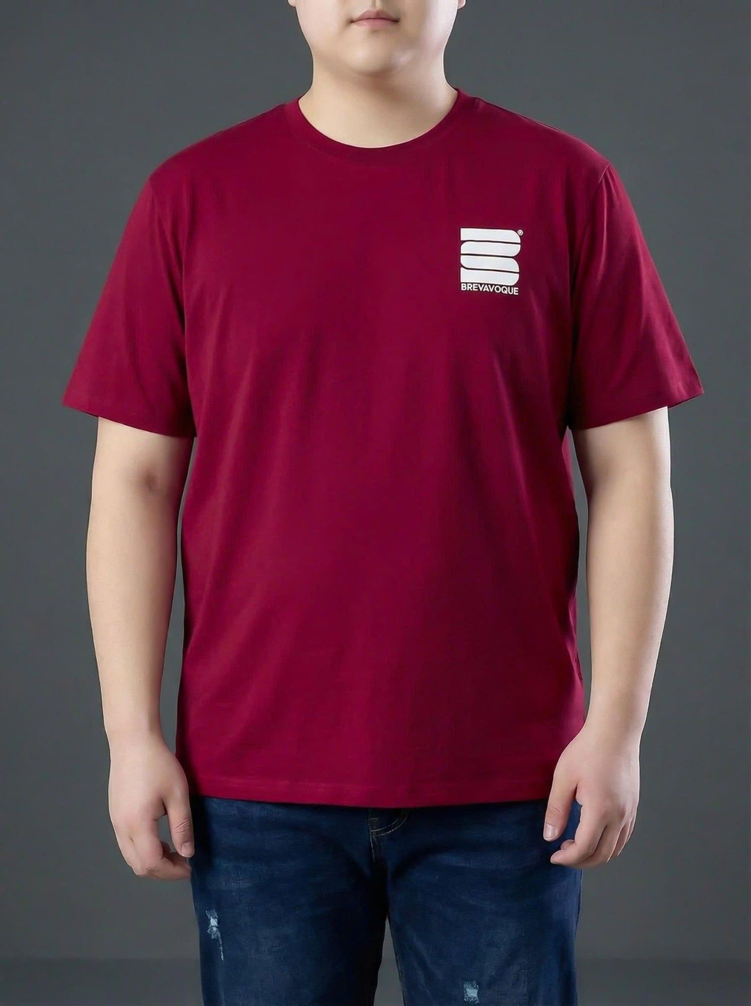 Áo Thun Đỏ In Big Size Nam