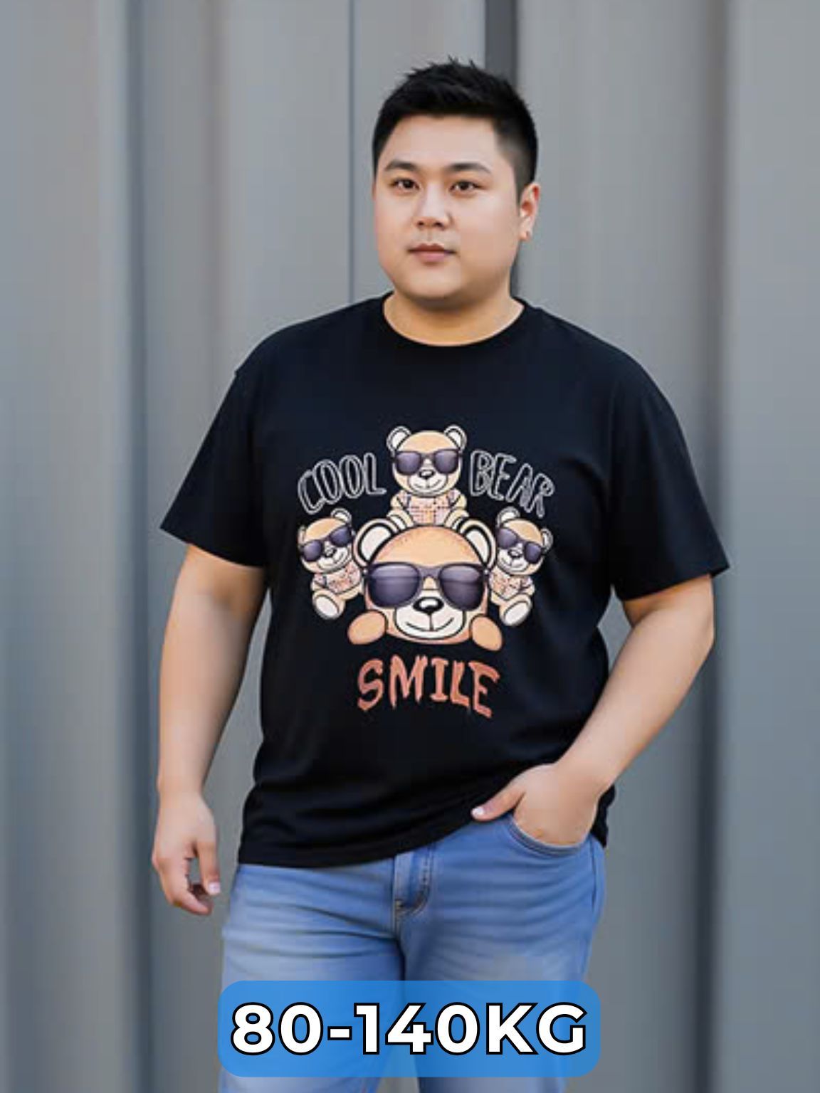 Áo Thun In Gấu Big Size Nam