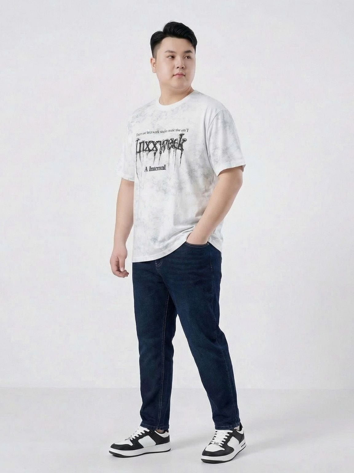 Áo Thun Loang Trắng Big Size Nam