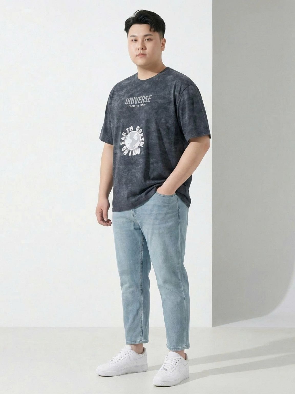 Áo Thun Loang Xám Big Size Nam