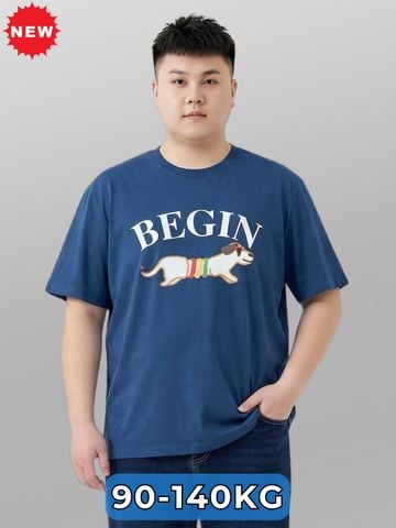 Áo Thun Than In Big Size Nam