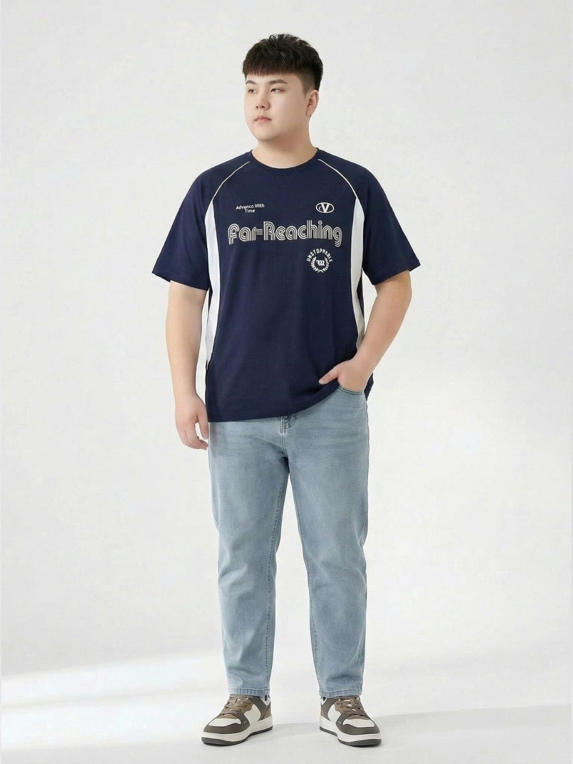 Áo Thun Than Viền Big Size Nam