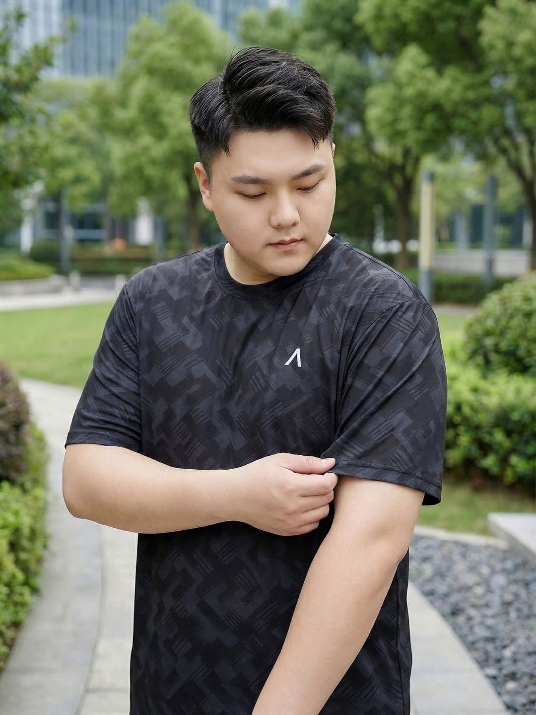 Áo Thun Thể Thao Họa Tiết Big Size Nam