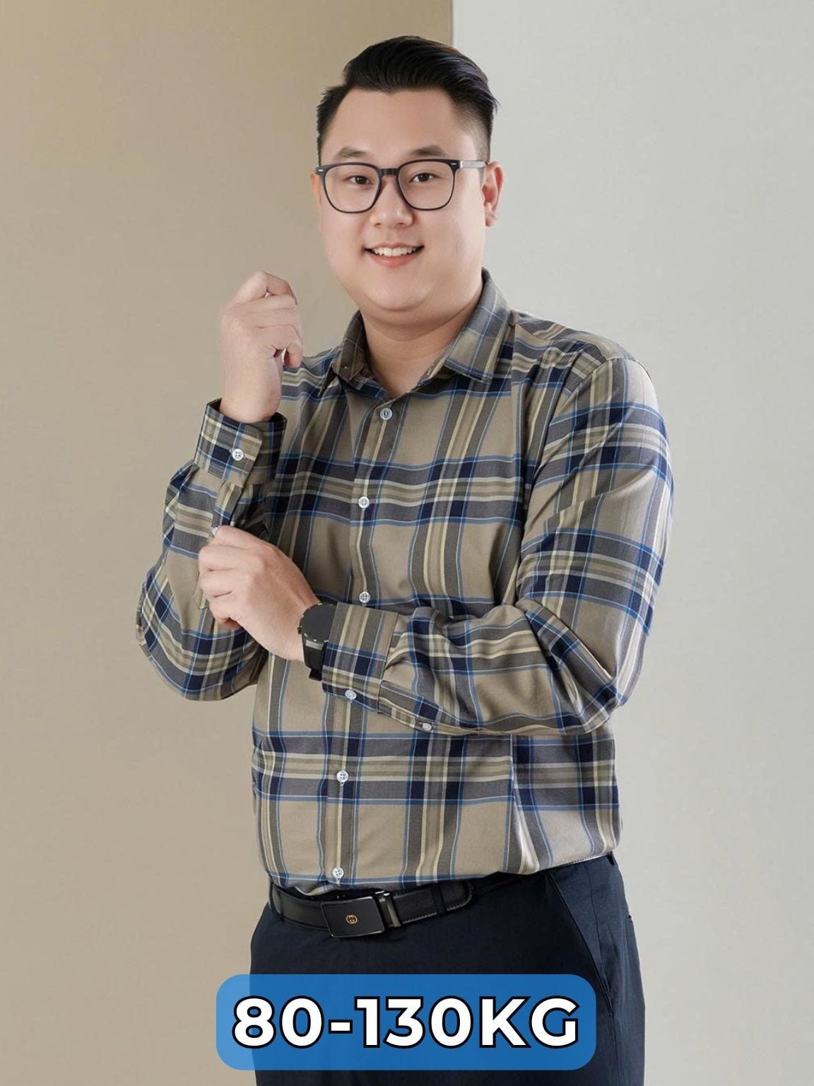 Áo Sơ Mi Cotton Sọc Big Size Nam