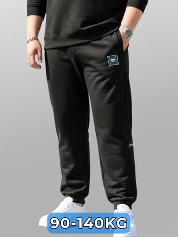 Quần Nỉ Đen Sọc Big Size Nam