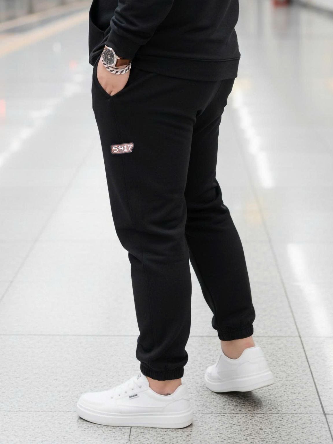 Quần Nỉ Viền Logo Big Size Nam