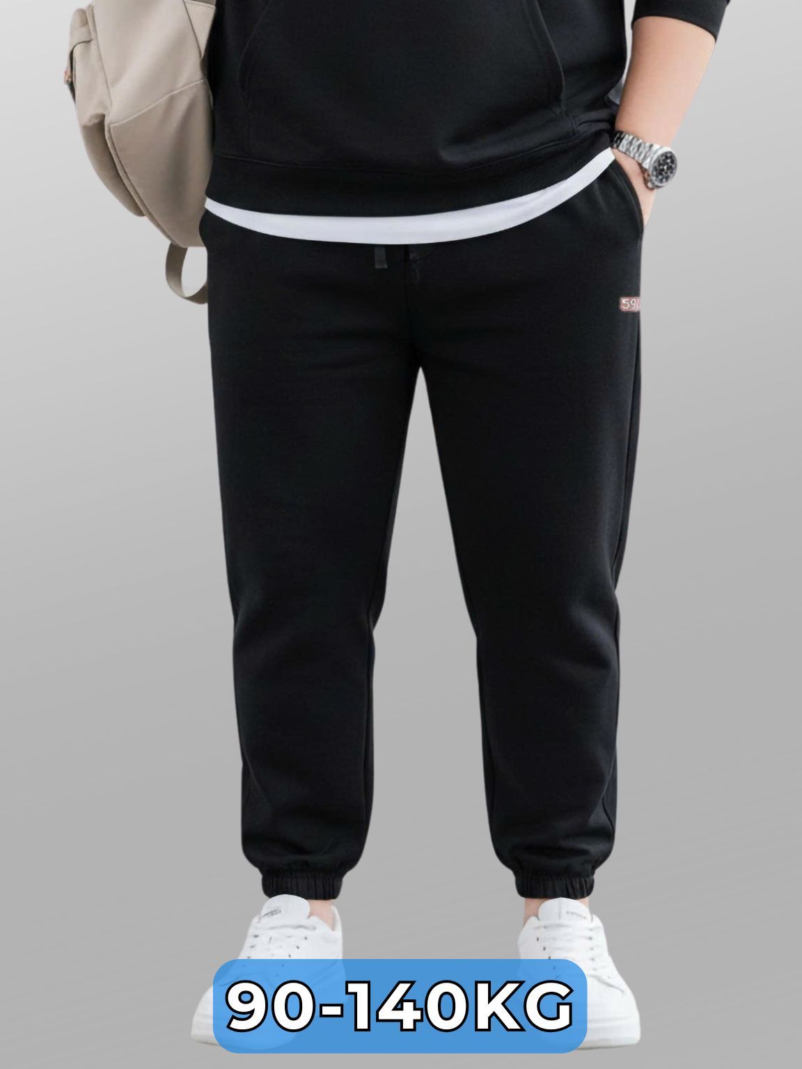 Quần Nỉ Viền Logo Big Size Nam
