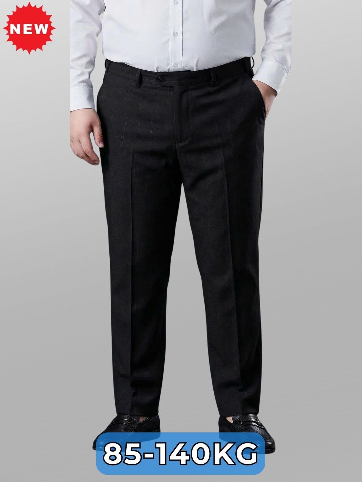 Quần Âu Đen Họa Tiết Big Size Nam