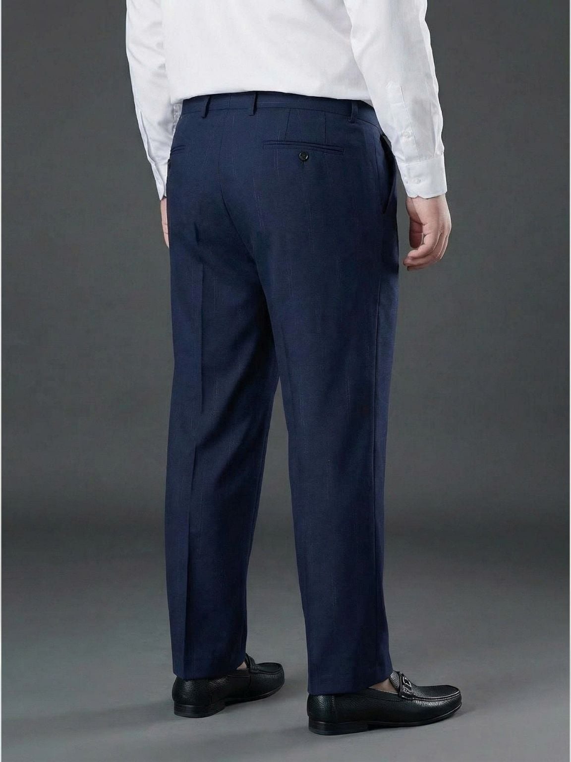 Quần Âu Xanh Họa Tiết Big Size Nam