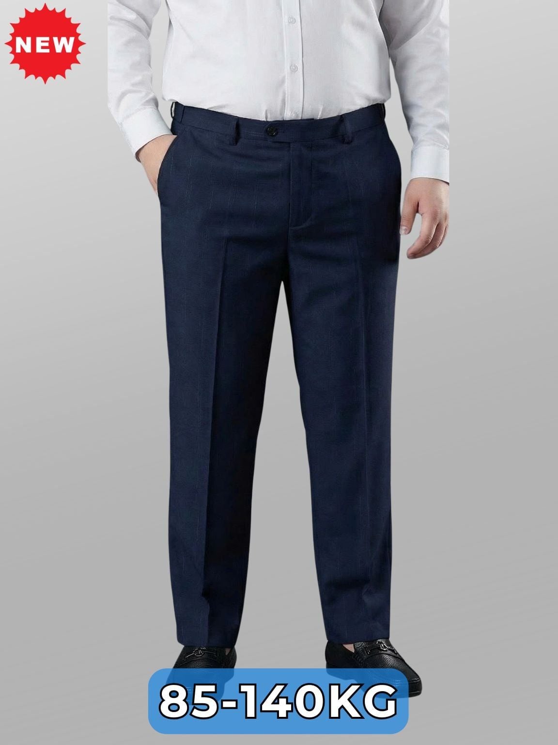 Quần Âu Xanh Họa Tiết Big Size Nam