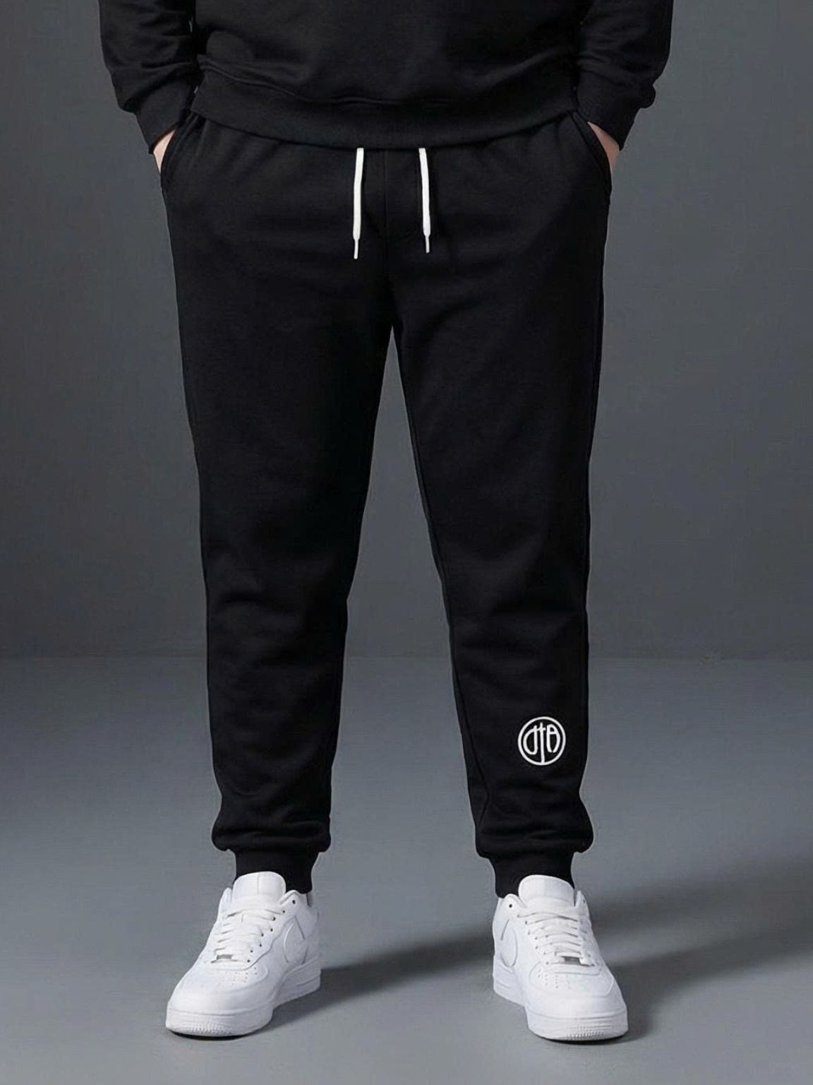 Set Bộ Nỉ Đen Có Cổ Big Size Nam