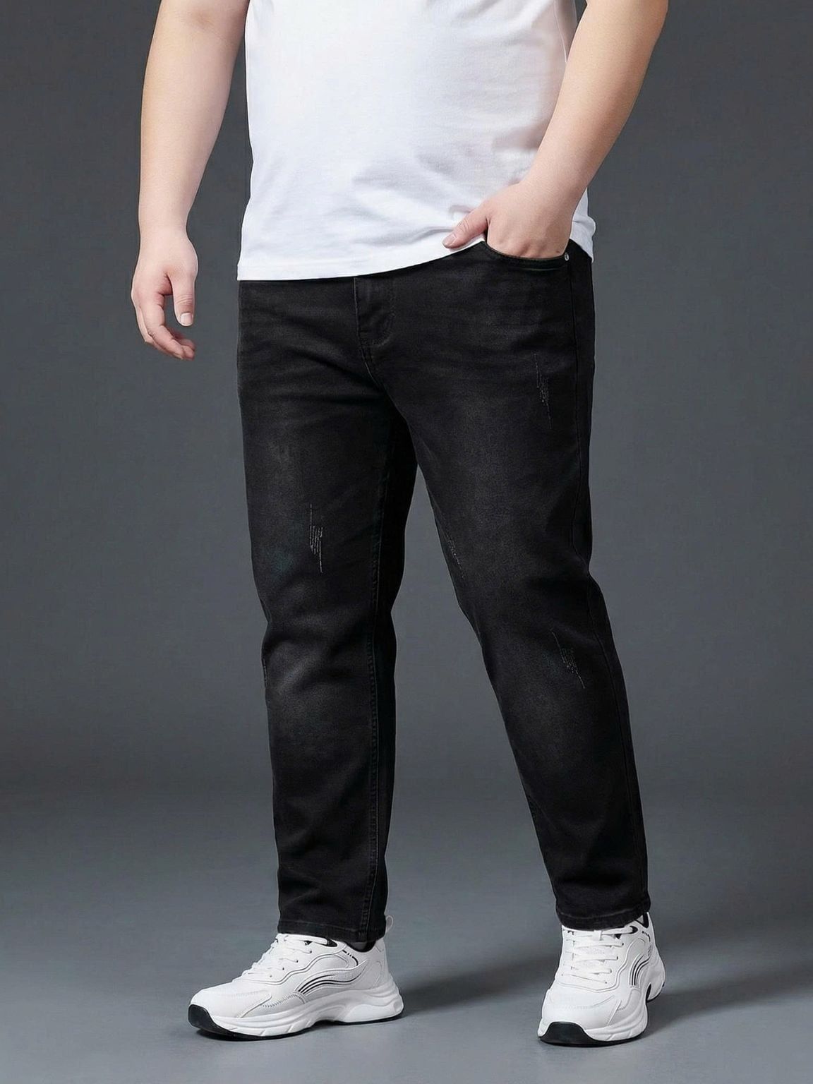 Quần Jean Đen Xước Big Size Nam