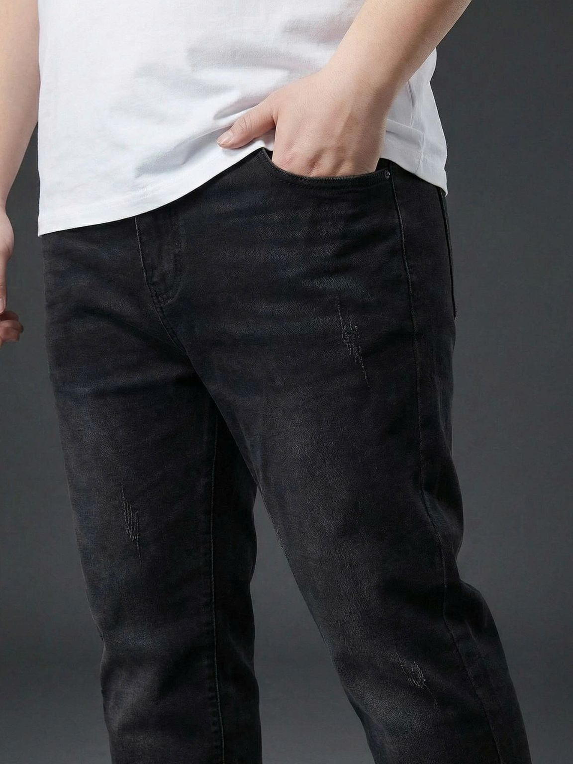 Quần Jean Đen Xước Big Size Nam