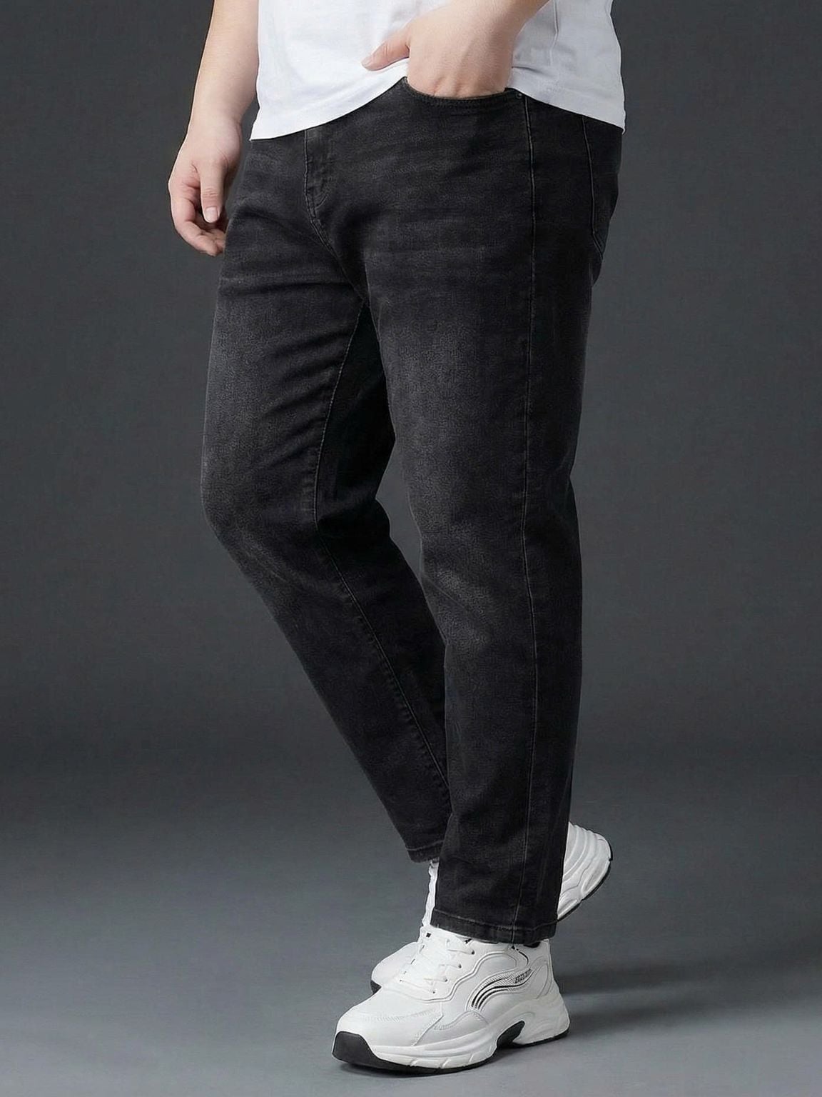 Quần Jean Đen Xám big size nam