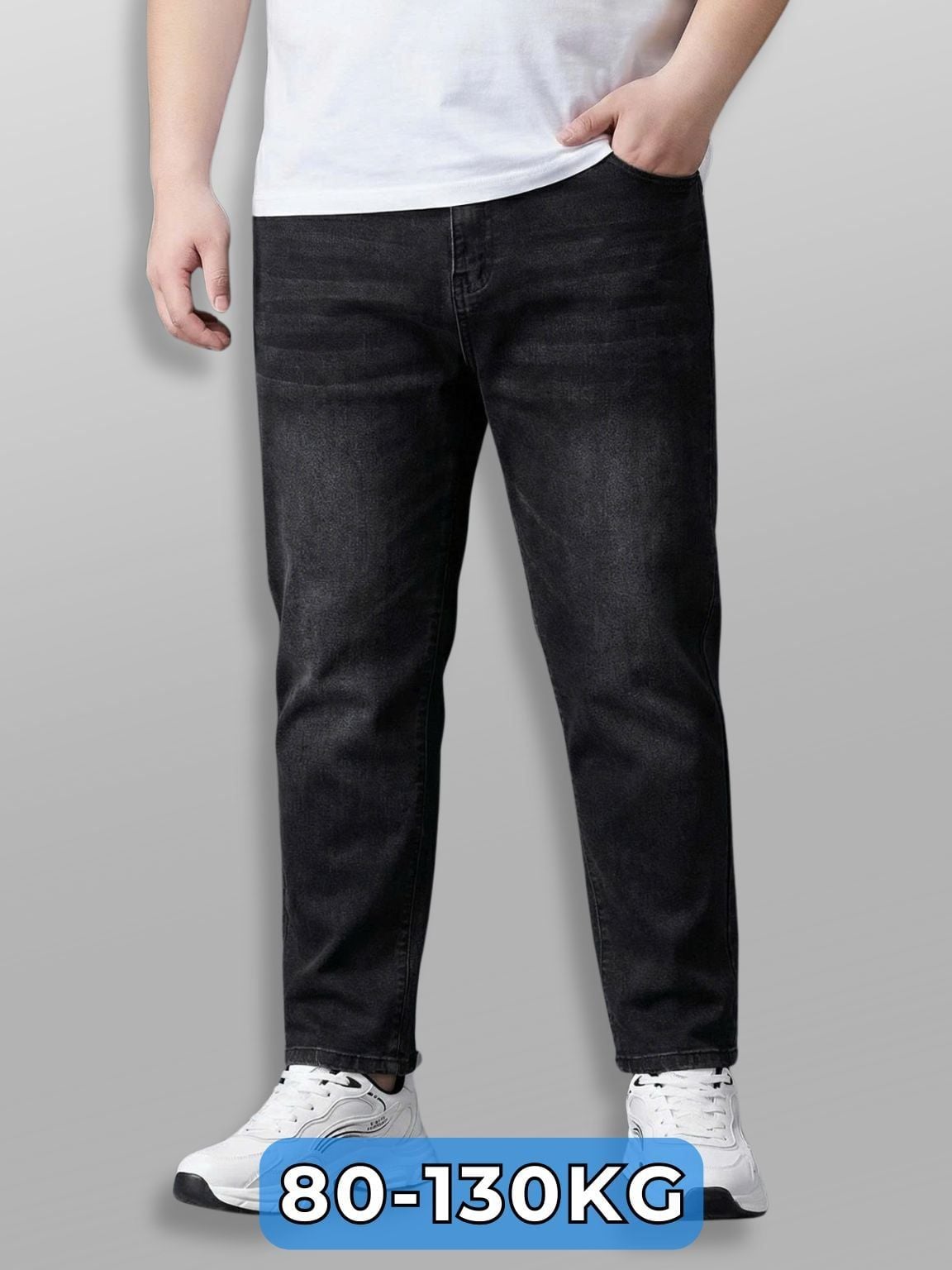 Quần Jean Đen Xám big size nam