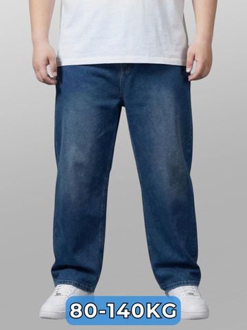 Quần Jean Xanh Ống Suông Big Size Nam