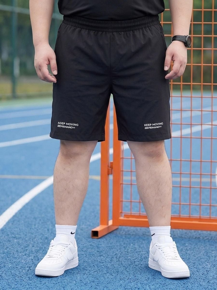 Quần Short Gió Đen Big Size Nam - SN R DEN