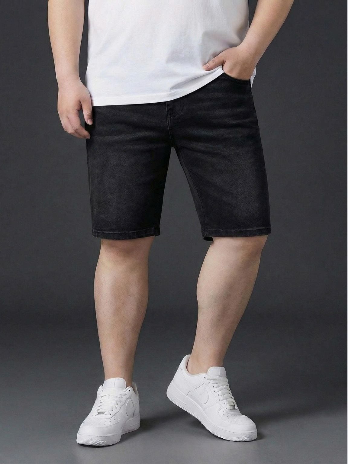 Quần Short Jean Đen A3 Big Size Nam
