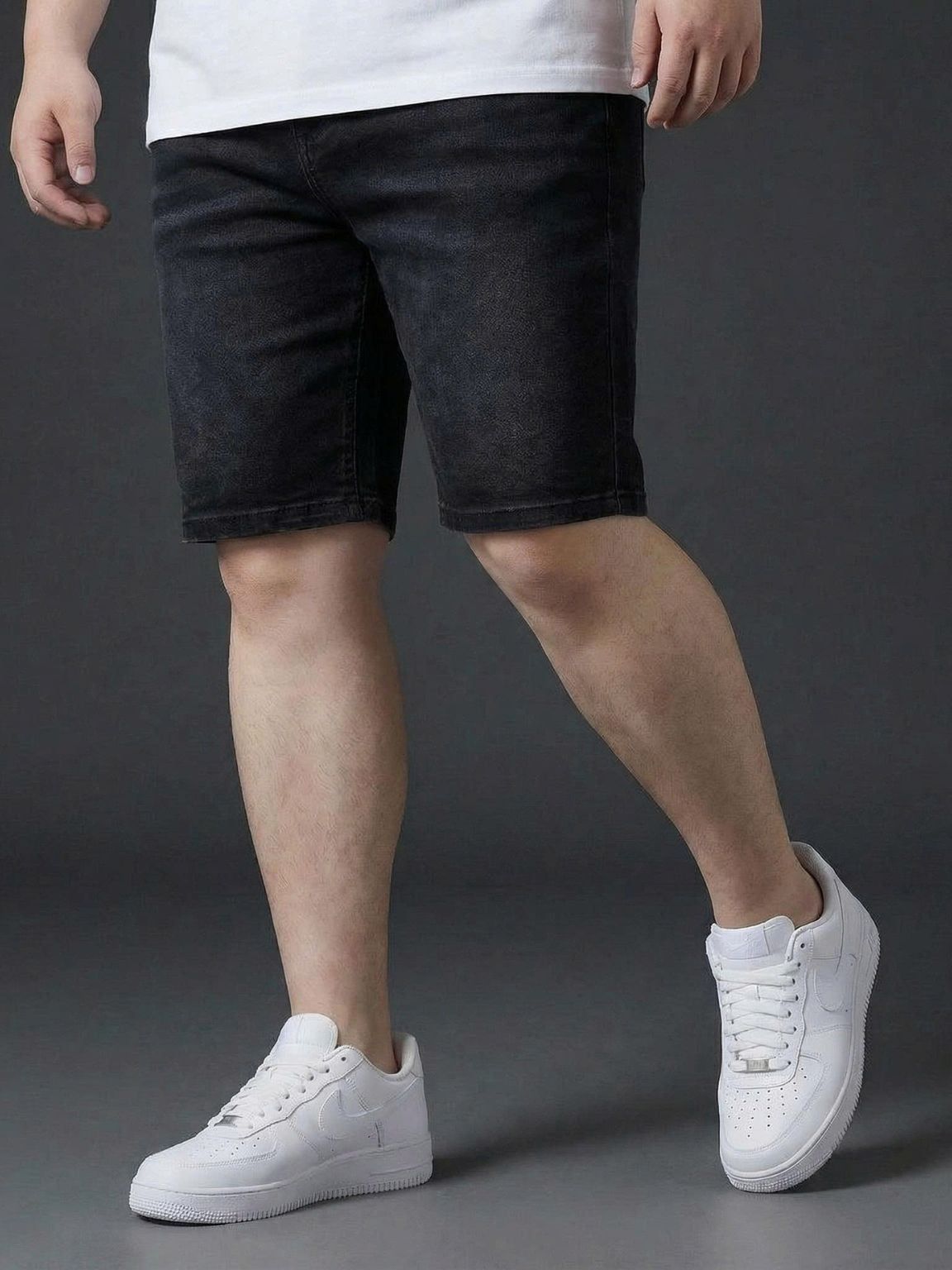 Quần Short Jean Đen A3 Big Size Nam