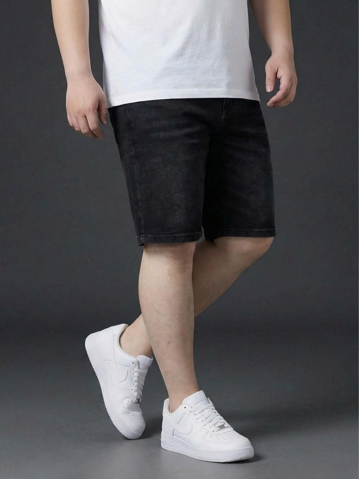 Quần Short Jean Đen A3 Big Size Nam