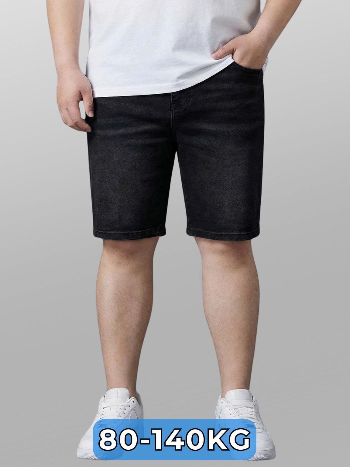 Quần Short Jean Đen A3 Big Size Nam