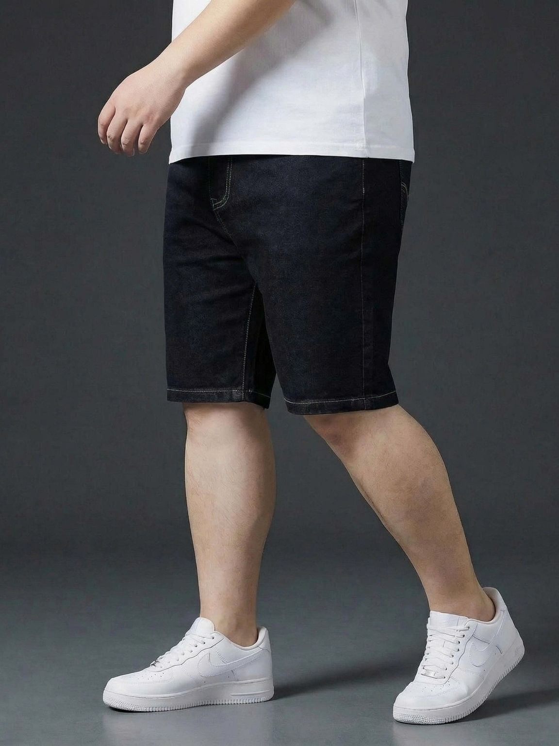 Quần Short Jean Đen A4 Big Size Nam