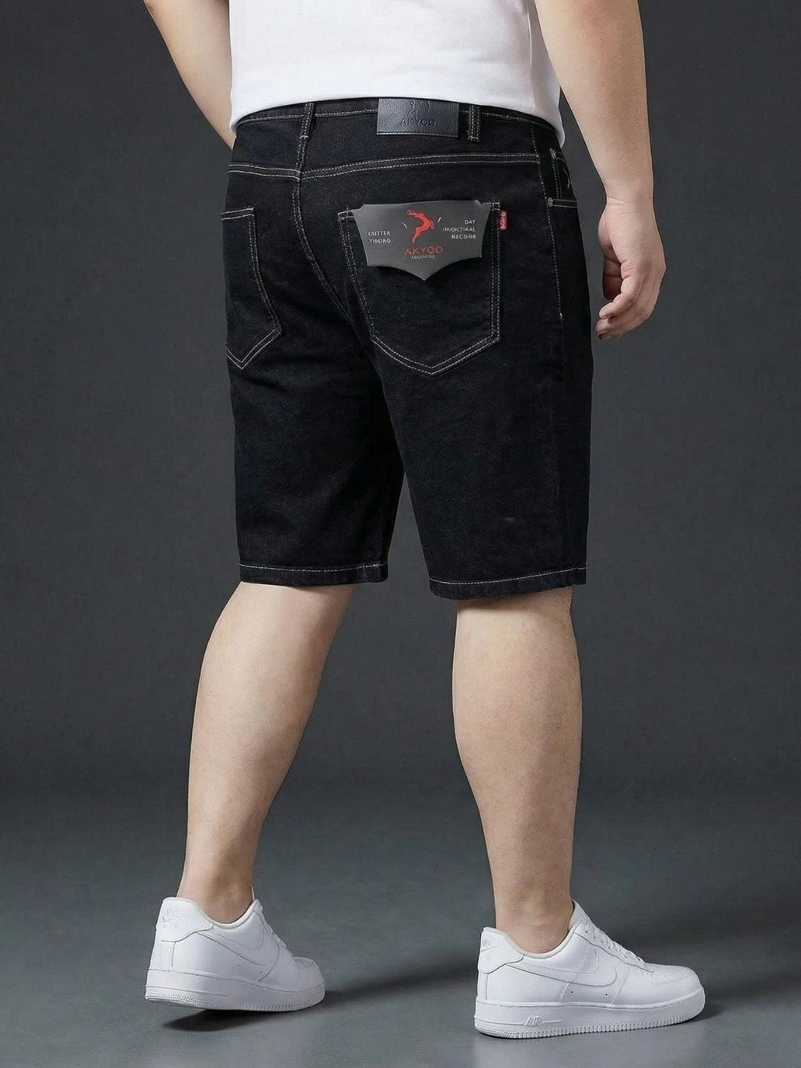 Quần Short Jean Đen A4 Big Size Nam