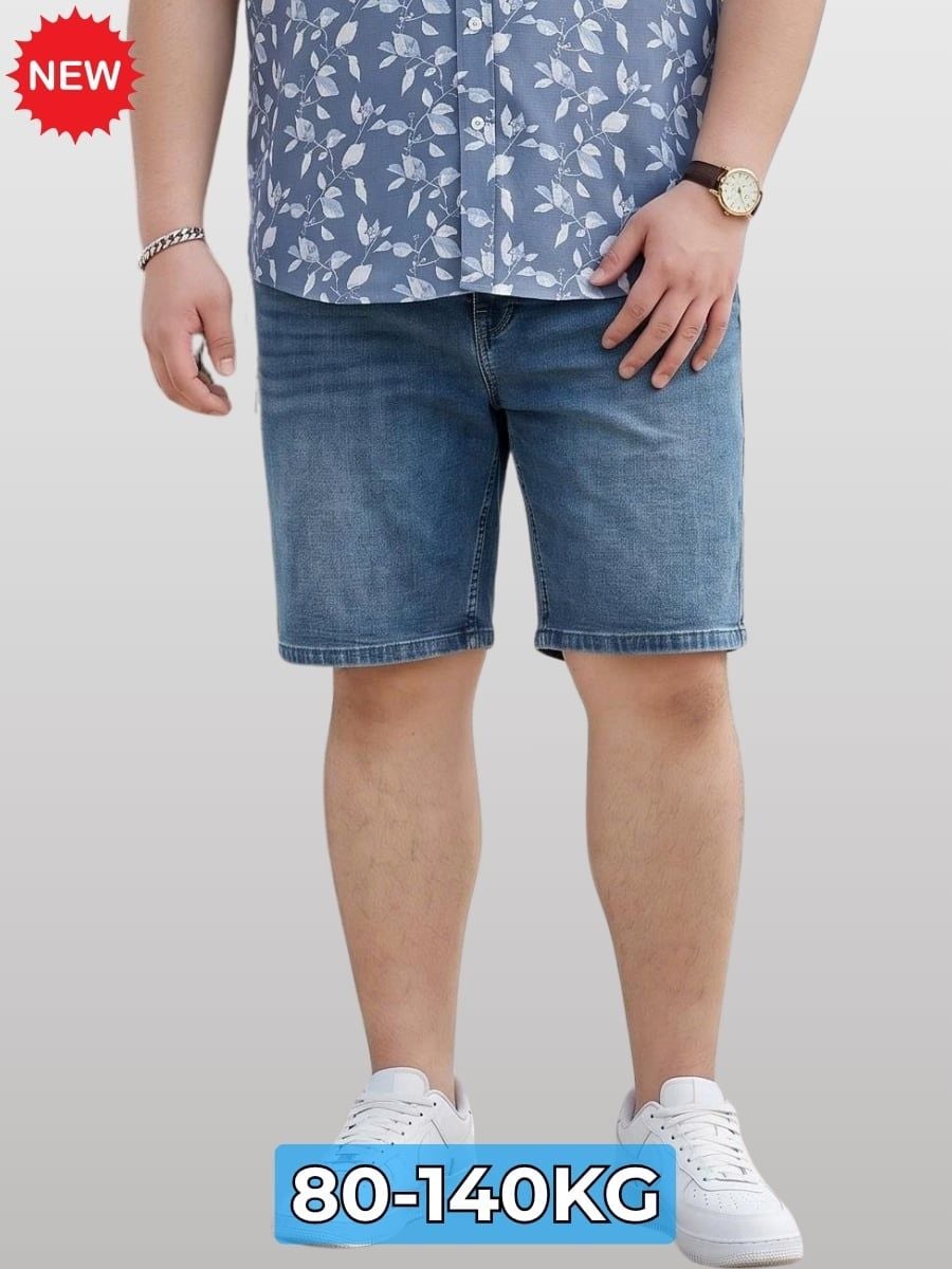Quần Short Jean Xanh Big Size Nam - SJ N XANH