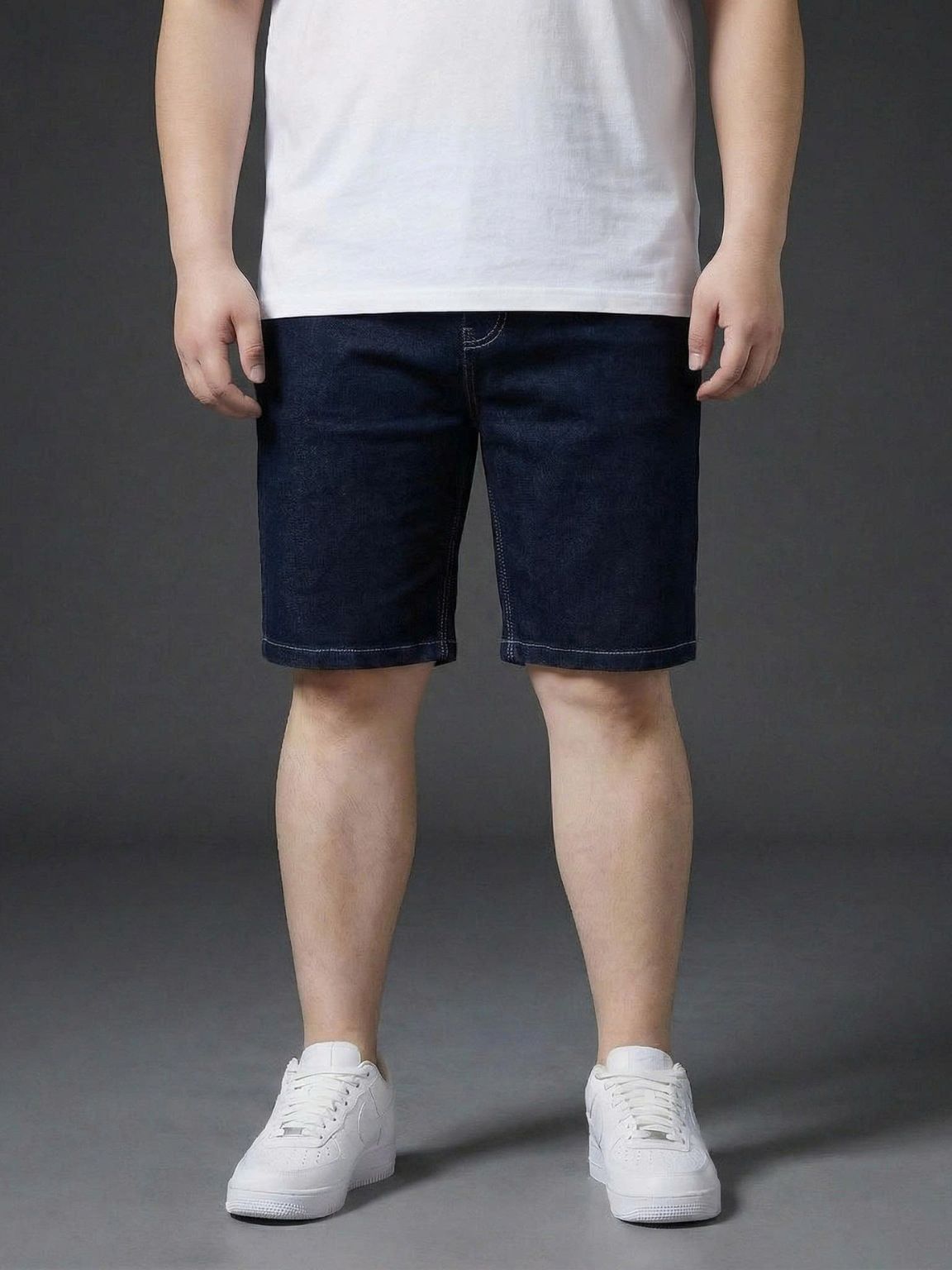 Quần Short Jean Xanh Đen A6 Big Size Nam