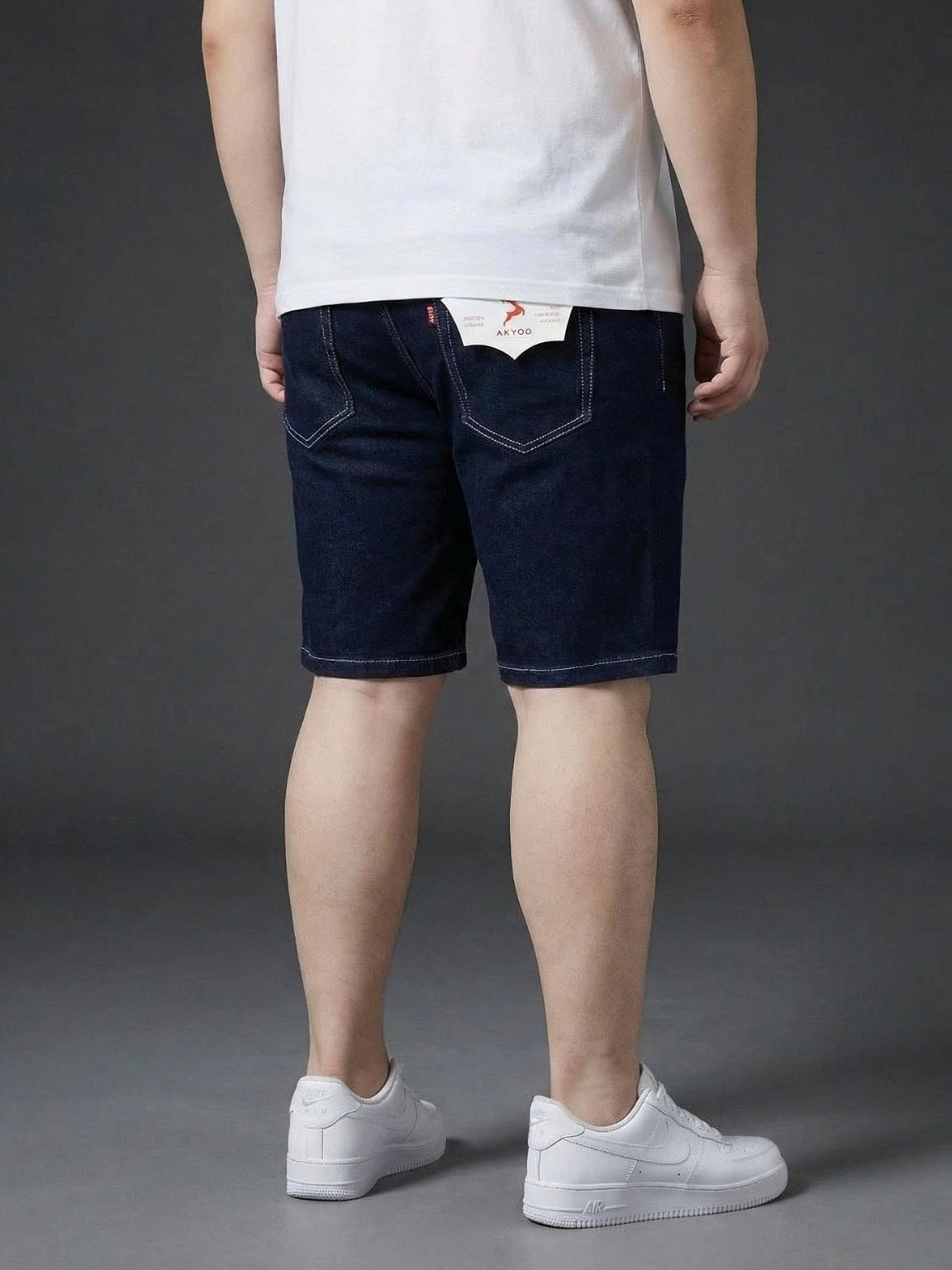 Quần Short Jean Xanh Đen A6 Big Size Nam