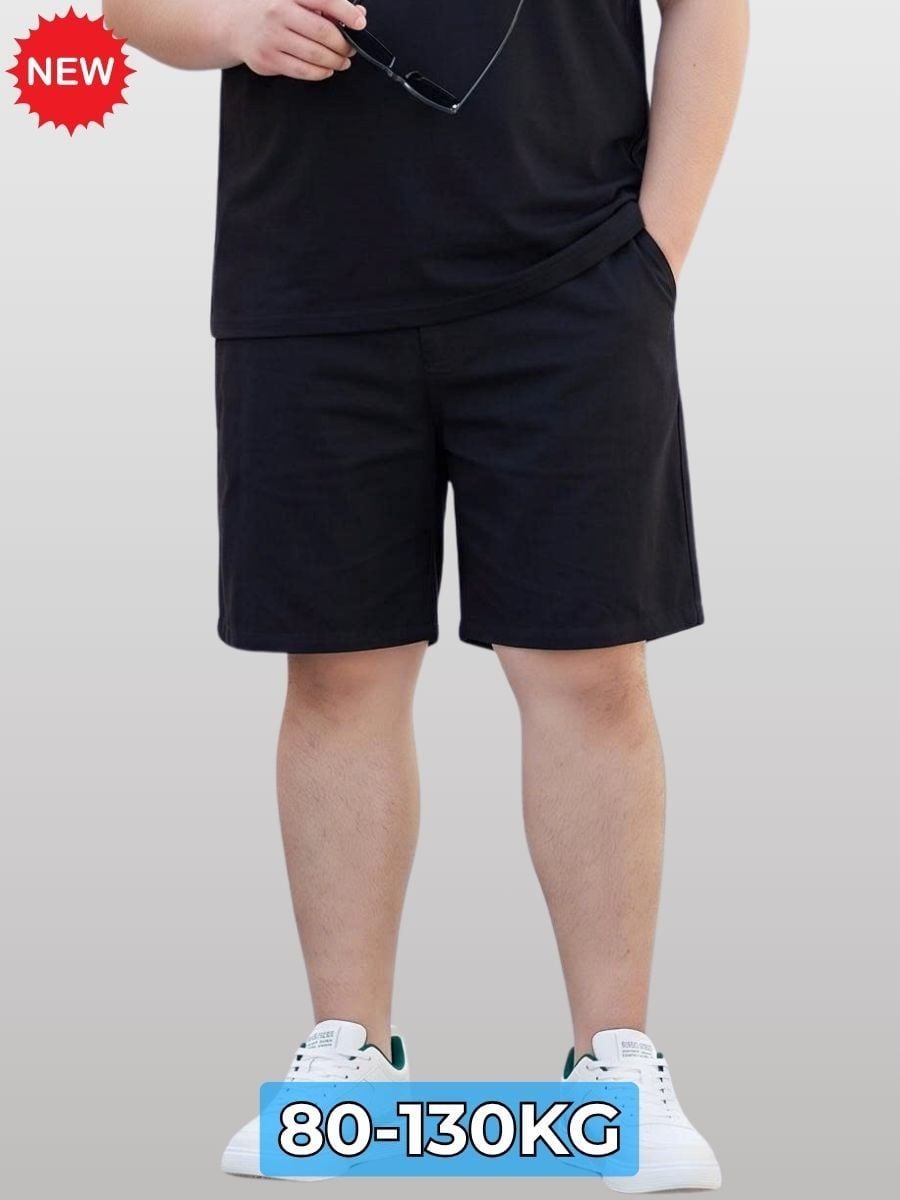 Quần Short Kaki Đen Big Size Nam - SK DEN TRON