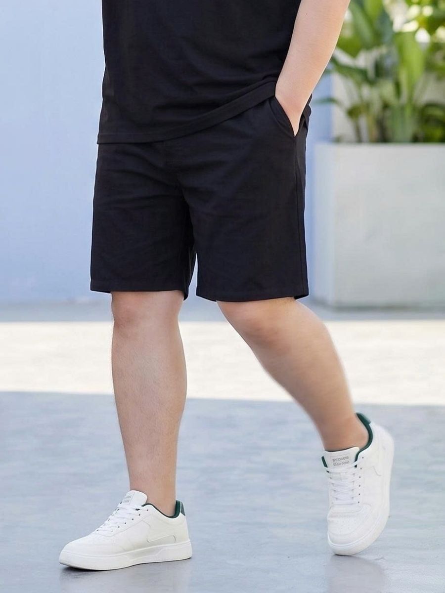 Quần Short Kaki Đen Big Size Nam - SK DEN TRON