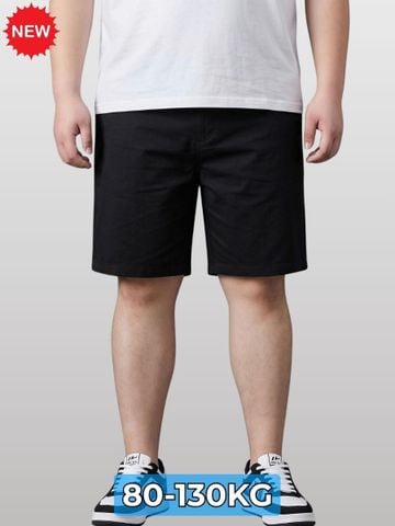 Quần Short Kaki Đen Ngắn Big Size Nam - SK N DEN