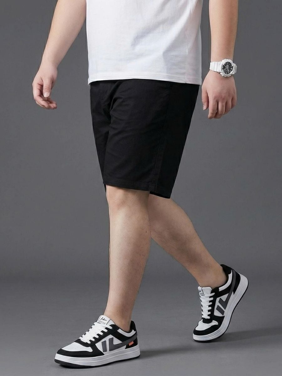 Quần Short Kaki Đen Ngắn Big Size Nam - SK N DEN
