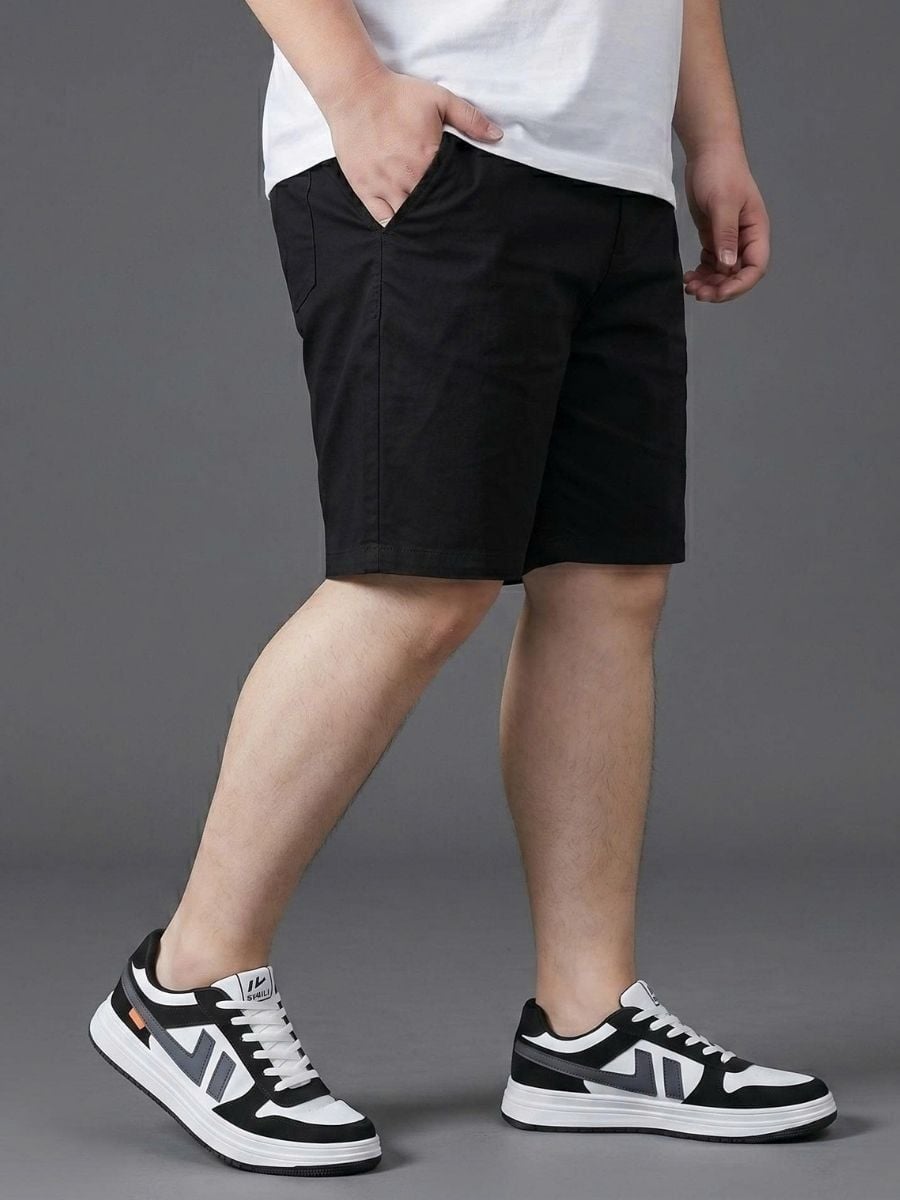 Quần Short Kaki Đen Ngắn Big Size Nam - SK N DEN