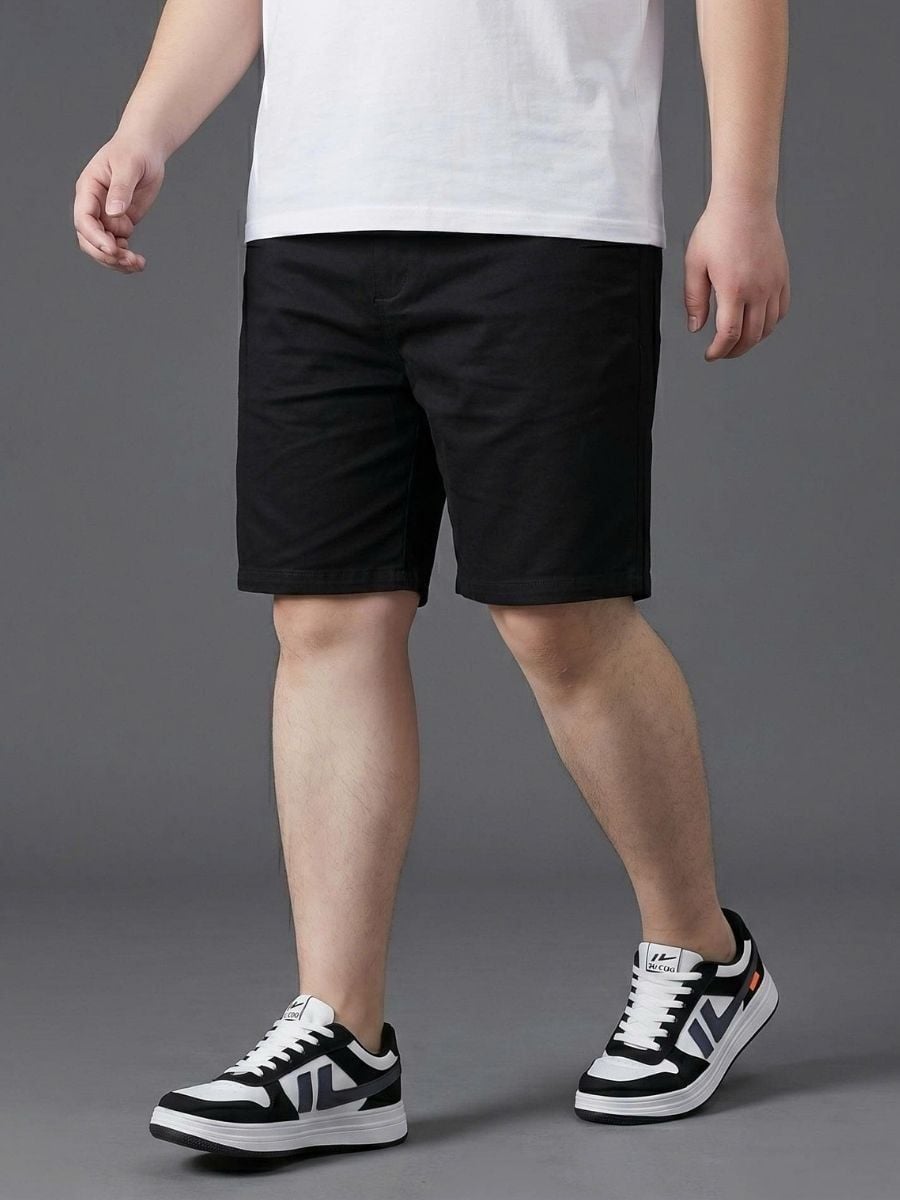 Quần Short Kaki Đen Ngắn Big Size Nam - SK N DEN