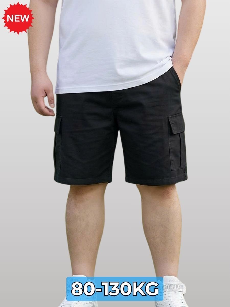 Quần Short Kaki Đen Túi Hộp Big Size Nam - SK HOP DEN