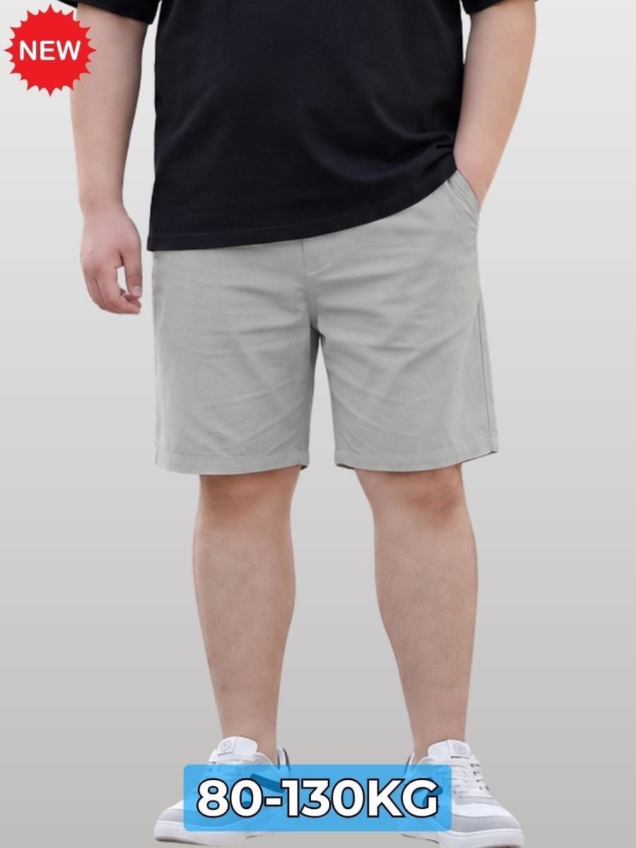 Quần Short Kaki Ghi Big Size Nam - SK GHI