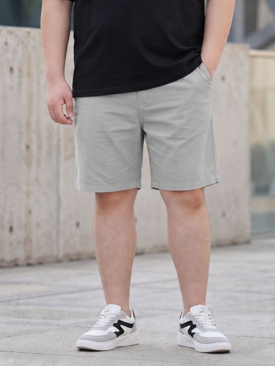 Quần Short Kaki Ghi Big Size Nam - SK GHI