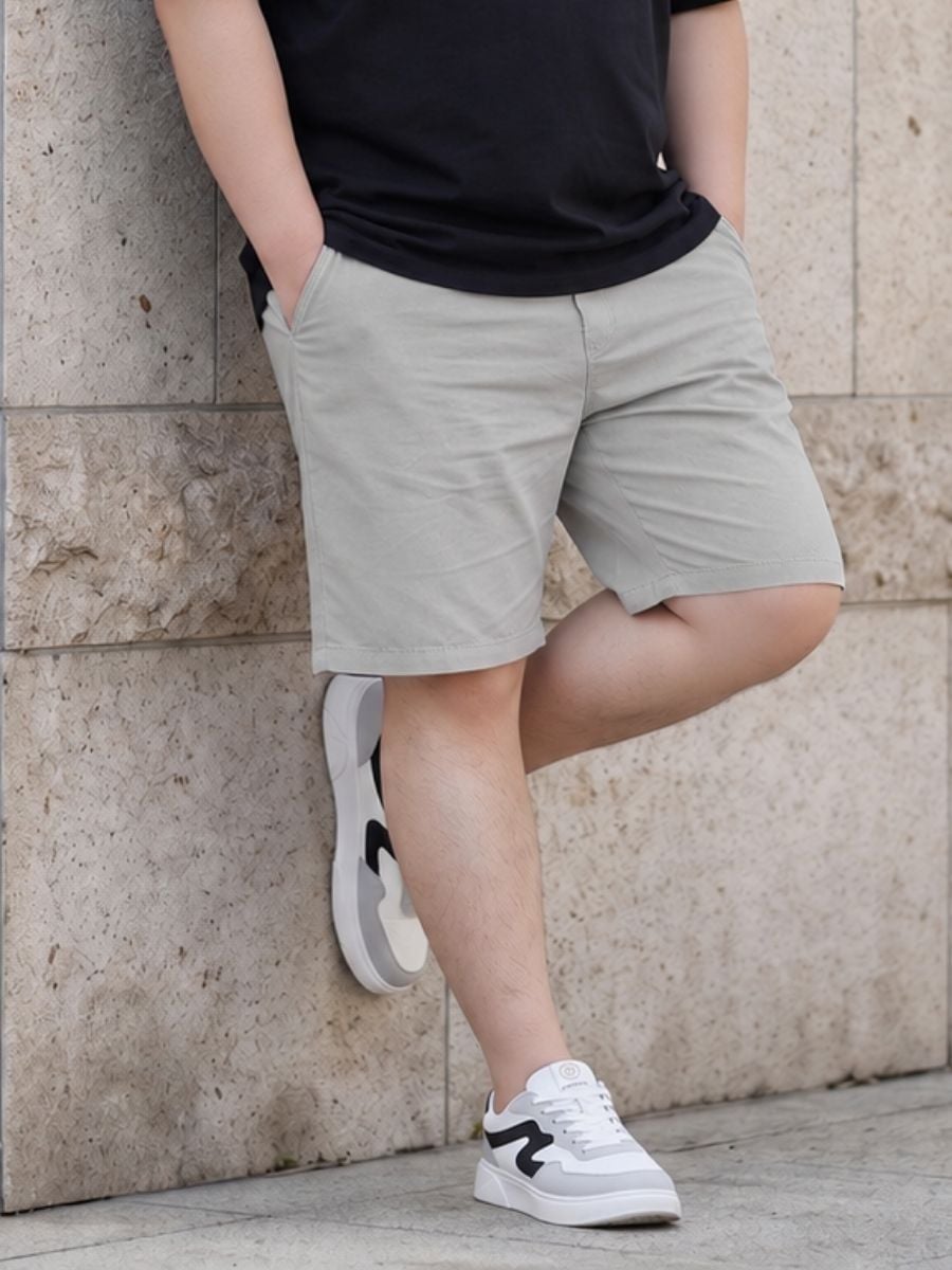 Quần Short Kaki Ghi Big Size Nam - SK GHI