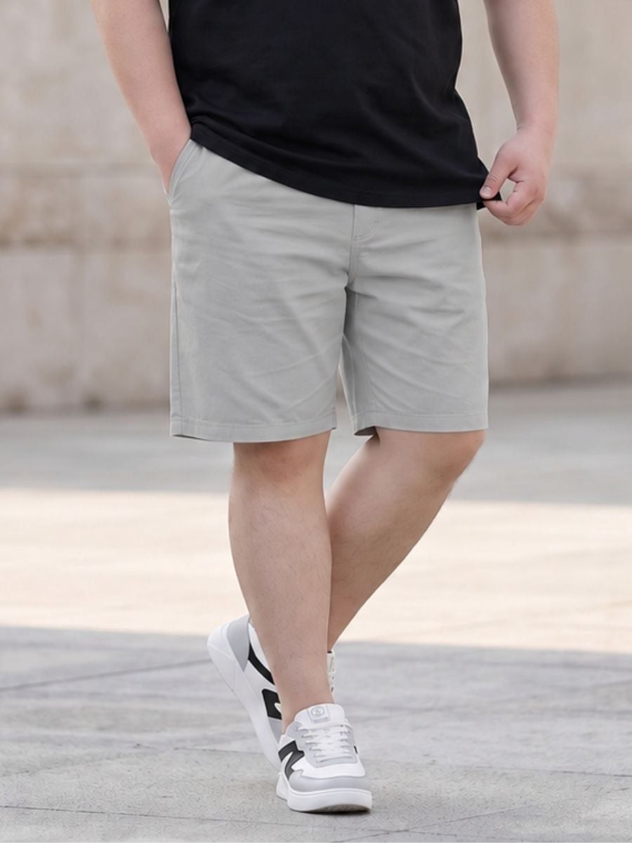 Quần Short Kaki Ghi Big Size Nam - SK GHI